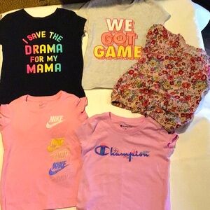 Little girls shirts=Bundle of 5 various shirts